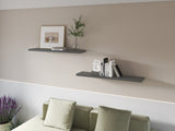 Greer Floating Shelf in Melamine x2, Grey B128P245006