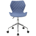 ZUN Modern Height Adjustable Office Task Chair, Blue 58682626