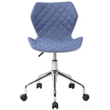 ZUN Modern Height Adjustable Office Task Chair, Blue 58682626