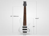 44 Inch GIB 6 String H-H Pickup Laurel Wood Fingerboard Electric Bass Guitar 52936419