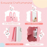 Kids Pink Vanity Set Princess Makeup Dressing Table And Chair Set With Jewelry Armoire 40469027