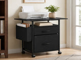 File Cabinets, Storage Cabinets for Hanging Files Letter/Legal/F4/A4 Size, Black 27726757
