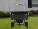 Broadcast Spreader, 70LBS Capacity, Walk-Behind Push Spreader, 15-Level Adjustment, 8 in All Terrain 49728070
