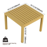 2-Piece Indoor/Outdoor Furniture set 1 Chairs & 1 Coffee Tables Waterproof PP Material - Easy W3450P323305