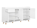 ON-TREND Sleek and Contemporary Shoe Cabinet with Adjustable Shelves, Minimalist Home Organizer with WF321211AAK