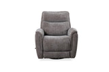 Man Wah Brisbane Upholstered Swivel Recliner, Granite B2707P311397