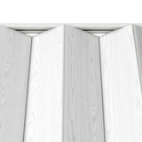 36" W Double Walled Foldable Heavy Duty Accordion Doors, White B031P295173