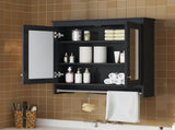 3-in-1 Bathroom Mirror Cabinet, 30 inch Wall Mounted Medicine Cabinet with Adjustable Shelves & Soft N710P405415B