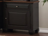 Right Pier Cabinet, No Assembly Required, Heirloom Black Finish B108P163861