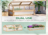 48" x 24" x 32" Wooden Greenhouse Planter 32350508
