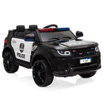 ZUN 12V Kids Police Ride On Car Electric Cars 2.4G Remote Control, LED Flashing Light, Music & Horn. 80051466