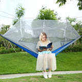 Camping Hammock, Portable Double Hammock with Net,600lbs Load 2 Persons Hammock w/Mosquito Net 83835081