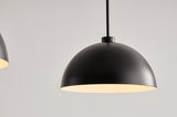 ZUN Industrial Modern Black Double Pendant Light – Adjustable Ceiling Hanging Lamp with Matte Finish for W1340P251921