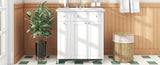 ZUN 30" White Bathroom vanity with Single Sink ,Combo Cabinet Undermount Sink,Bathroom Storage Cabinet 24854117