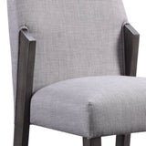 Dove Grey and Grey Oak Upholstered Side Chairs B062P182730