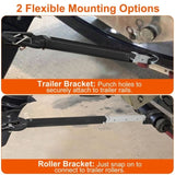 Boat Transom Saver, 28-40in Adjustable Outboard Motor Support - Heavy Duty Steel, Shock-Absorbing 82075769