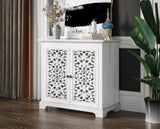 Antique Sideboard Storage, Vintage Accent, 2 carving Doors Buffet Server Console W3123P278013