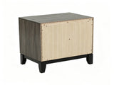 2 Drawer Nightstand Modern Bedside Table with Storage, Wood Grain Finish, Solid Wood Frame, Bedroom B2770P509777