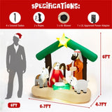 6.7 Feet Christmas Decoration with LED Lights 25797274