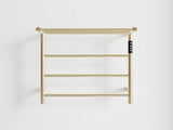 Heated Towel Rack with Top Shelf, 3-Bar Towel Wall Mounted Warmer for Bathroom with Intelligent 55908479