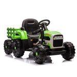 ZUN Ride on Tractor with Trailer,12V Battery Powered Electric Tractor Toy w/Remote Control,electric car 11279918