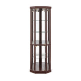 Corner Lighted Curio Cabinet Corner Glass Cabinet Lighted Curio Cabinet Corner Display Case for W2275P194425