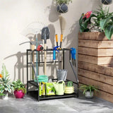 3-Tier Garden Tool Organizer with Hooks 86103171