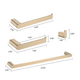Wall Mounted 4-Piece Bathroom Accessories W121750586