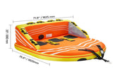 Towable Tube for Boating 1-3 Riders Inflatable Boating Tubes Towable Water Sport T3342P489063