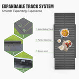 Aluminum Patio Extendable Dining Table 35"- 71", Adjustable Indoor Outdoor Patio Dining Table with W1859P170152