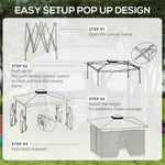 ZUN Party Tent /Foldable Gazebo/Pop Up Canopy Gazebo 34359889