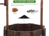 Outdoor Reinforced And Anticorrosive Wooden Wishing Well Flowerpot 55358989