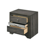 ZUN 2 Drawers and 1 Jewelry Drawer Nightstand, Gray B016P253358