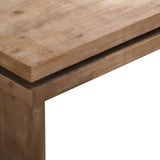 Modern Rustic Wood Coffee Table Rectangular Living Room Center Table with Floating Top Design 02669930
