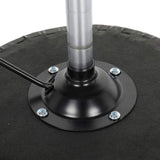 Round Stool with Lines Rotation Bar Stool Black 95601497