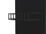 DEPOT E-SHOP Opal Kitchen Cart, Single Door Cabinet, Four Casters, Black B097133124