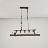 33.7-Inch Black and Gold Vintage Pendant Light, 5 E26 Bulb Sockets, Adjustable Chain Height W1340P251926