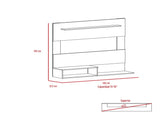 Forest Hills 3-Shelf Floating Entertainment Center Light Pine B06280068