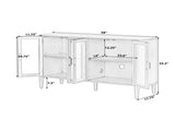 Storage cabinet at the entrance to the living and dining room, large size, 4 doors, stylish style, N780P330603N