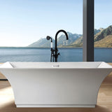 Freestanding Bathtub Faucet with Hand Shower W1533125099