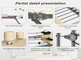 Pilates Reformer Machine for Home Gym Workout, Foldable Pilates Equipment with High Strength Alloy 27316433