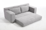 Loveseat Sofa with Memory Foam & Steel Frame - No Assembly, Convertible 2-in-1 Design, Corduroy W2959P272125
