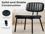 Dining Chairs Set of 2, Mid Century Modern Kitchen Chairs with Faux Leather for Kitchen, Living 18044517