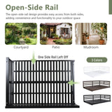 TOPMAX Acacia Wood Porch Swing Bed for Outdoor with Hemp Ropes - Full Size Patio Hanging Bed, 350lbs N717P265860B