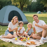 3-4 Person Camping Dome Tent Blue 24395777