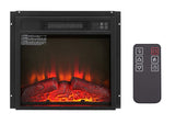 Electric Fireplace Insert 18" 1400W 120V ,Equipped with remote control, ultra thin heater with log 56897865