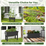 ZUN Garden bed elevated flowerpot 21883001