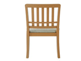 2-Piece Modern Scandinavian Chairs, Curved Wood Backrest with Gray Fabric Seat, Finish for 69408595