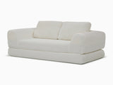 2-in-1 Folding Convertible Sofa Bed, Modern Corduroy Sleeper Couch with 2*pillows, Futon Modular W1117P415675
