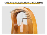 16-String Lyre Harp for Beginners, Angel Wing Design, Sapele Wood, Natural Wood Color, Portable Harp 66826435